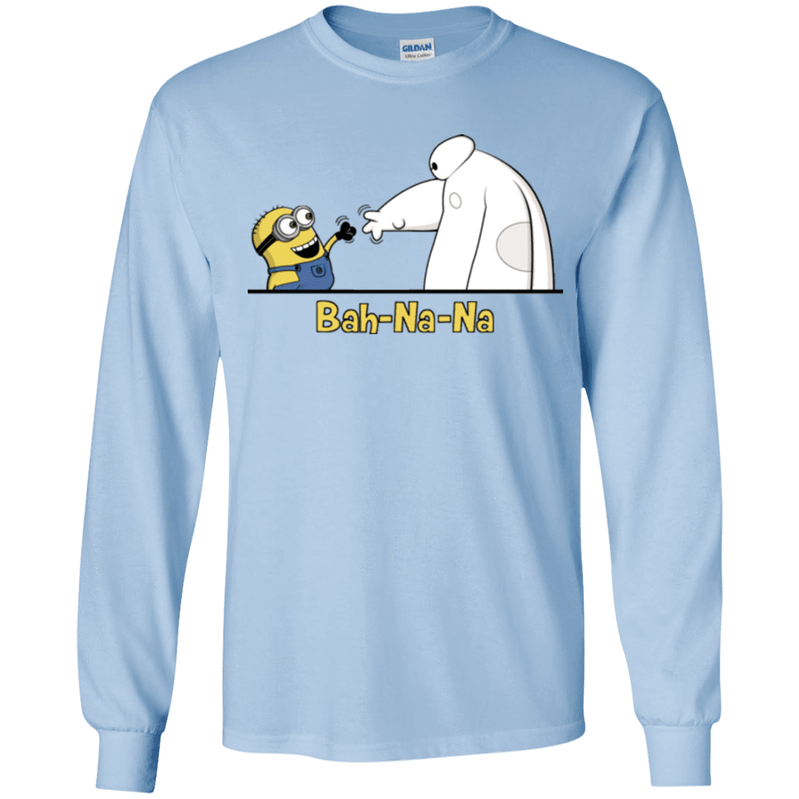 T-Shirts Light Blue / YS Bah-Na-Na Youth Long Sleeve T-Shirt