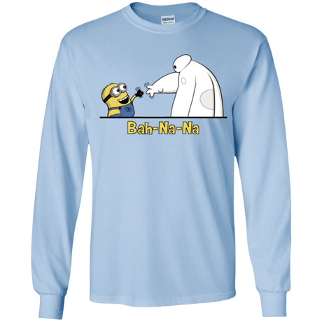 T-Shirts Light Blue / YS Bah-Na-Na Youth Long Sleeve T-Shirt