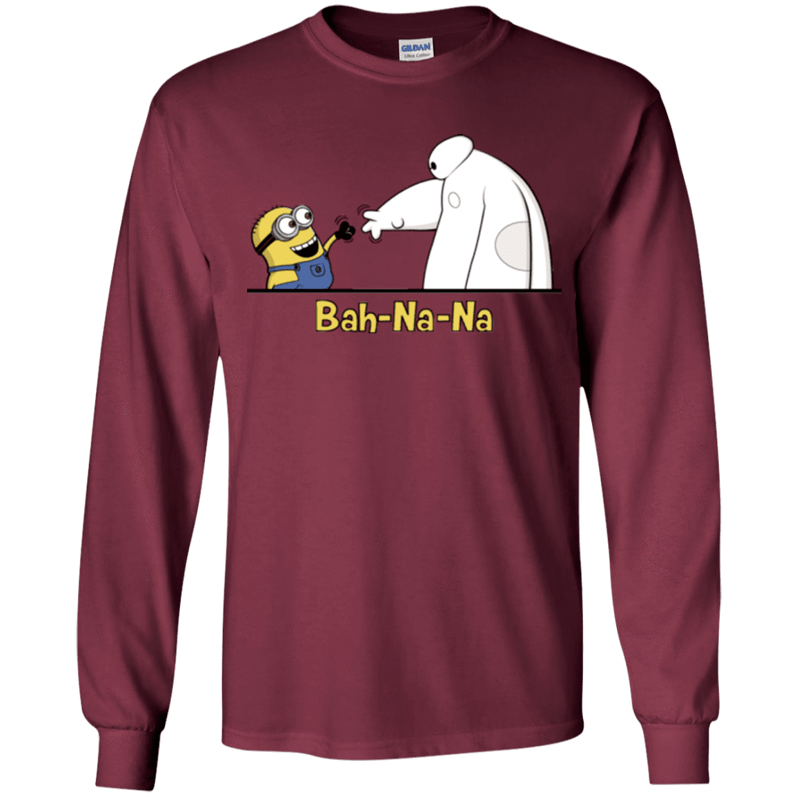 T-Shirts Maroon / YS Bah-Na-Na Youth Long Sleeve T-Shirt