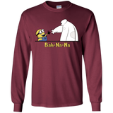 T-Shirts Maroon / YS Bah-Na-Na Youth Long Sleeve T-Shirt