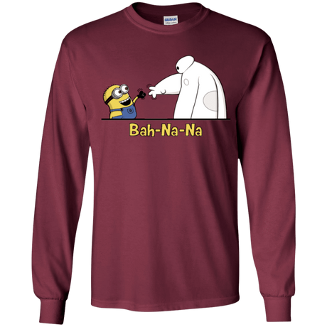 T-Shirts Maroon / YS Bah-Na-Na Youth Long Sleeve T-Shirt