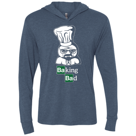 T-Shirts Indigo / X-Small Baking Bad Triblend Long Sleeve Hoodie Tee