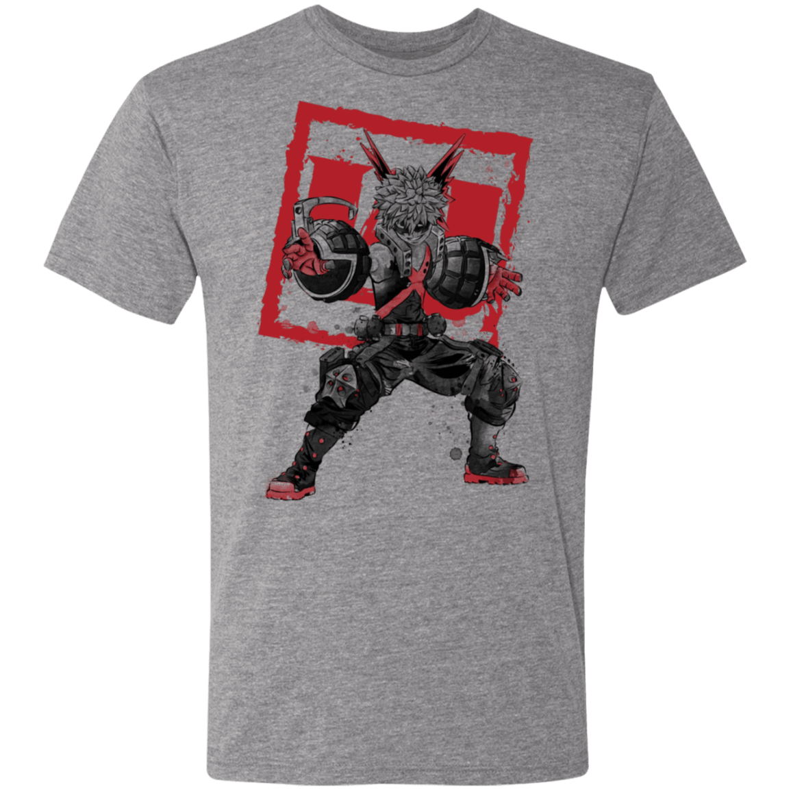 T-Shirts Premium Heather / S Bakugo sumi-e Men's Triblend T-Shirt