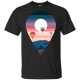 T-Shirts Black / S Balloon Landscape T-Shirt