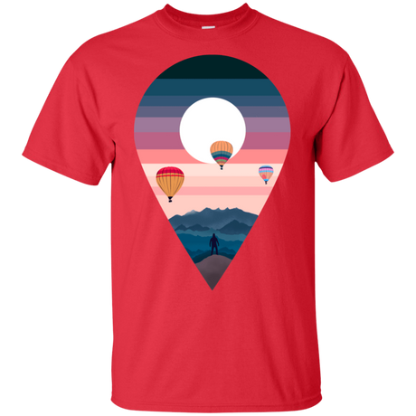 T-Shirts Red / S Balloon Landscape T-Shirt