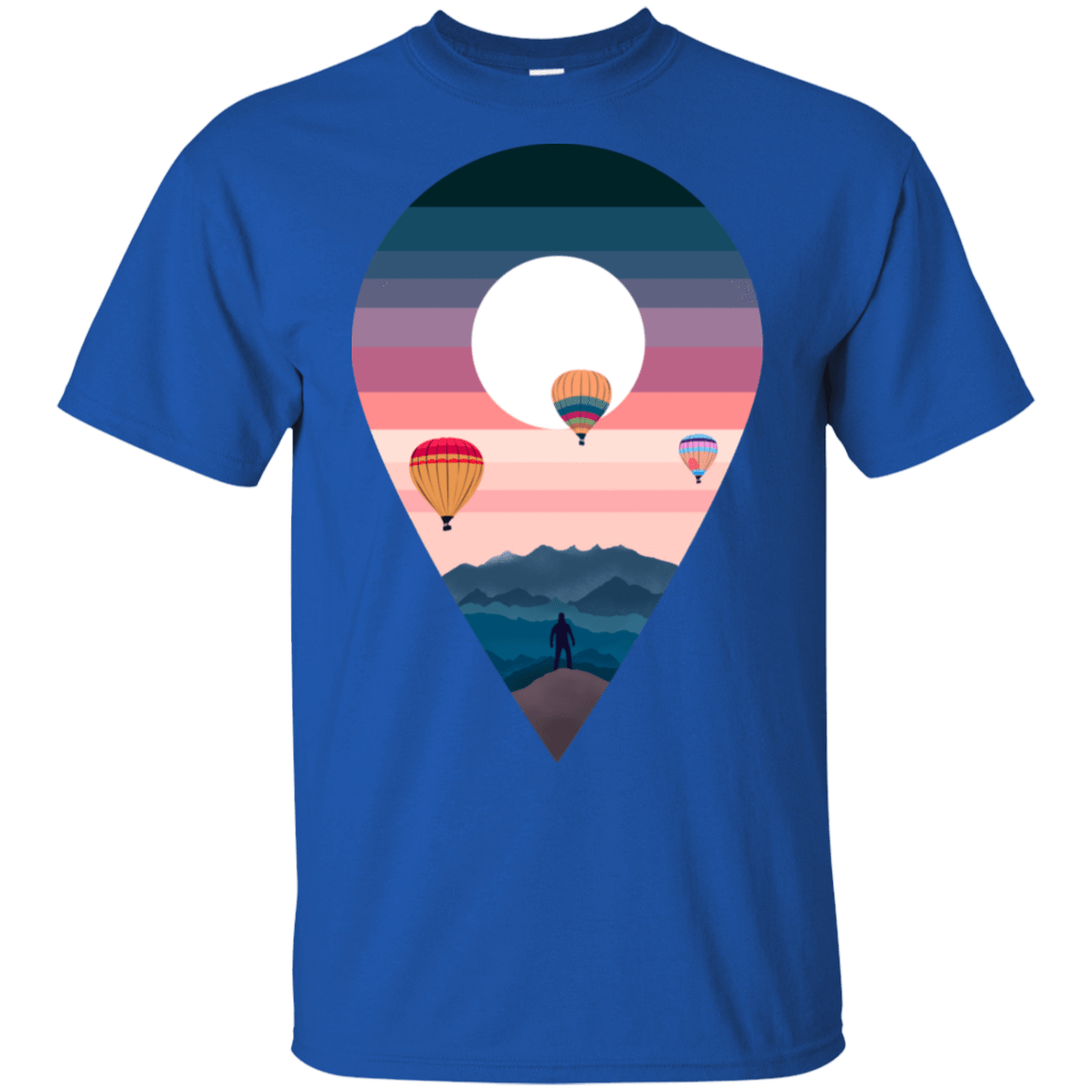 T-Shirts Royal / S Balloon Landscape T-Shirt