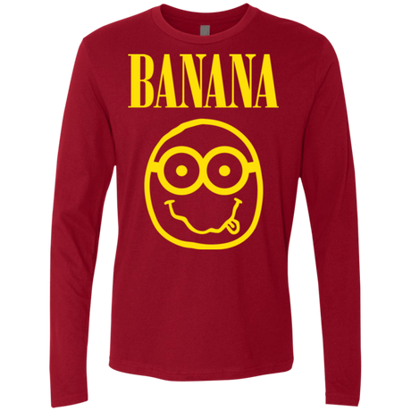 T-Shirts Cardinal / Small Banana Men's Premium Long Sleeve