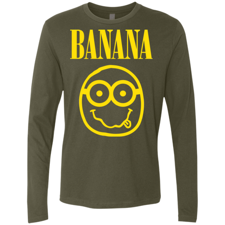 T-Shirts Military Green / Small Banana Men's Premium Long Sleeve