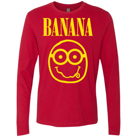T-Shirts Red / Small Banana Men's Premium Long Sleeve