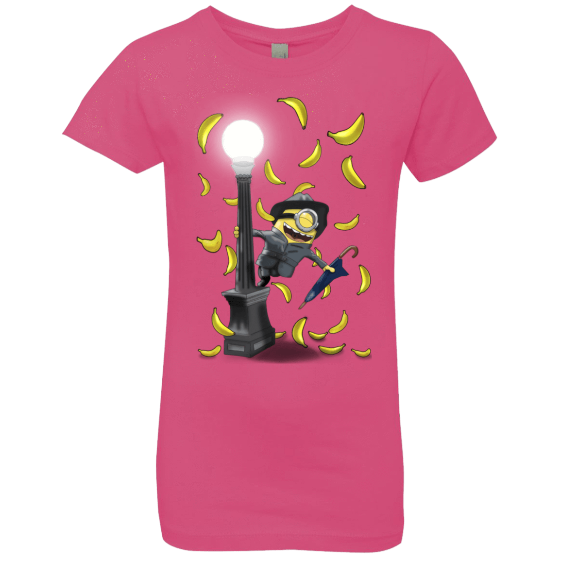 T-Shirts Hot Pink / YXS Banana Rain Girls Premium T-Shirt