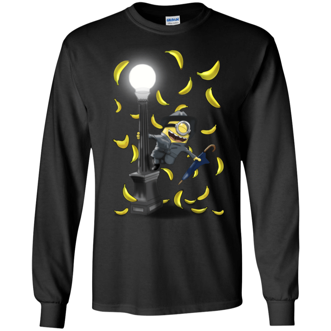 T-Shirts Black / S Banana Rain Men's Long Sleeve T-Shirt