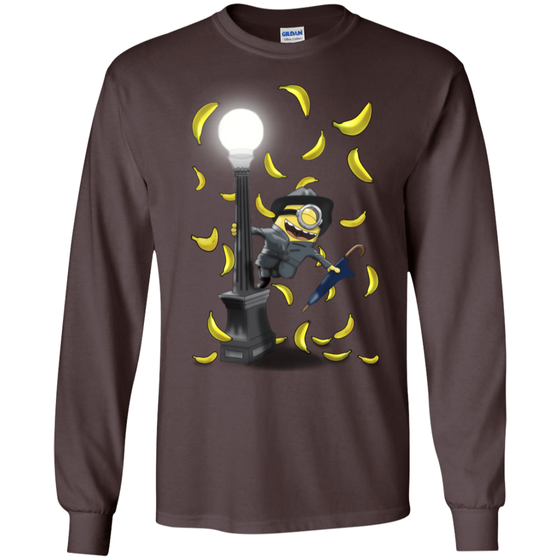 T-Shirts Dark Chocolate / S Banana Rain Men's Long Sleeve T-Shirt