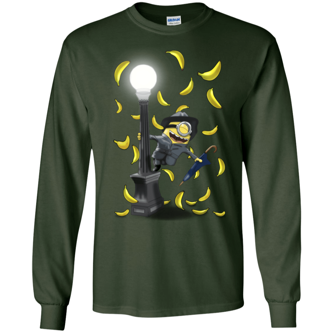 T-Shirts Forest Green / S Banana Rain Men's Long Sleeve T-Shirt