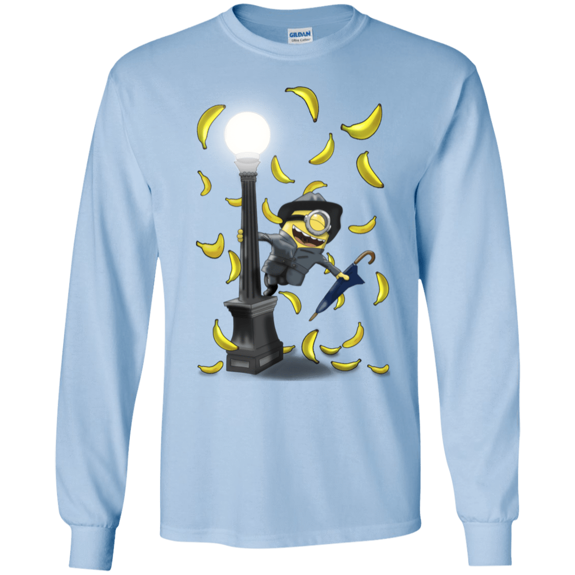 T-Shirts Light Blue / S Banana Rain Men's Long Sleeve T-Shirt