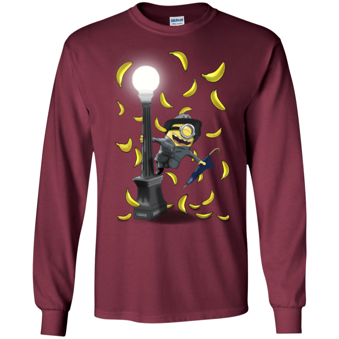 T-Shirts Maroon / S Banana Rain Men's Long Sleeve T-Shirt