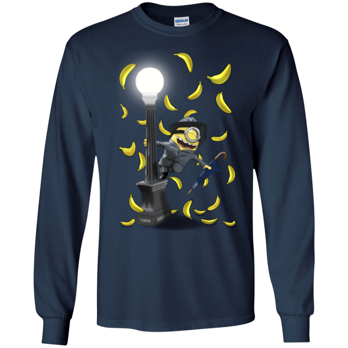 T-Shirts Navy / S Banana Rain Men's Long Sleeve T-Shirt