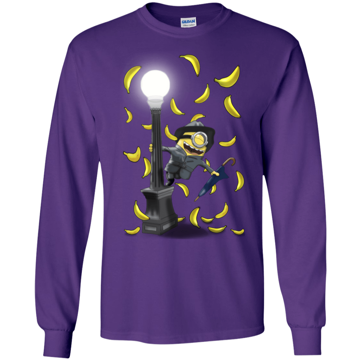 T-Shirts Purple / S Banana Rain Men's Long Sleeve T-Shirt