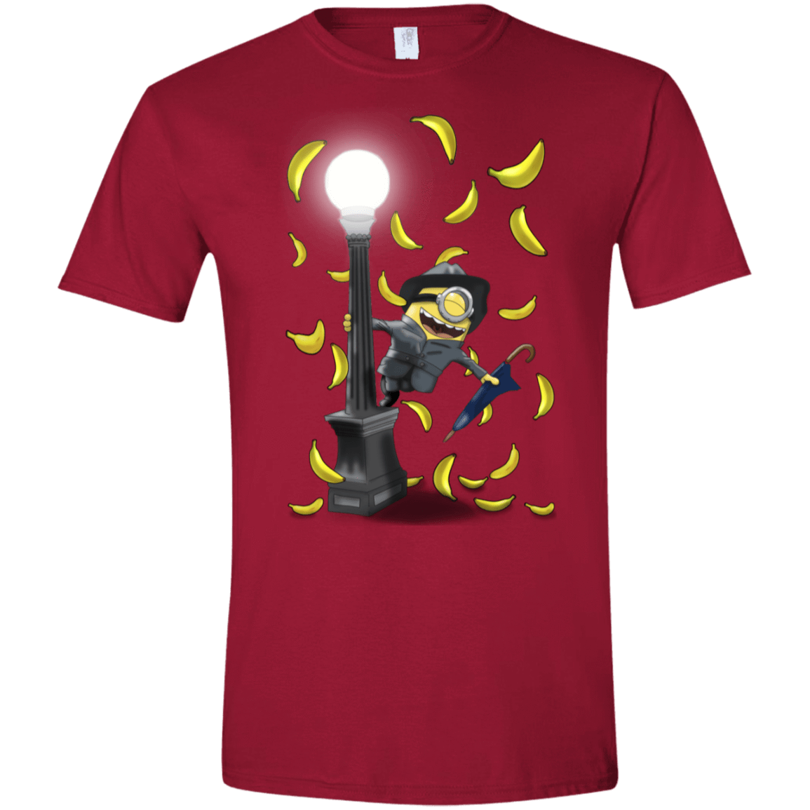 T-Shirts Cardinal Red / S Banana Rain Men's Semi-Fitted Softstyle