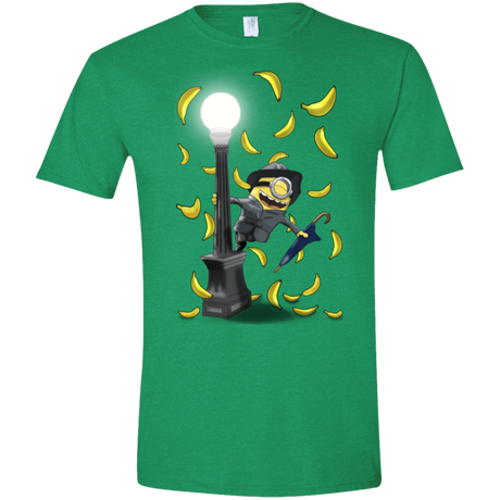 T-Shirts Heather Irish Green / S Banana Rain Men's Semi-Fitted Softstyle