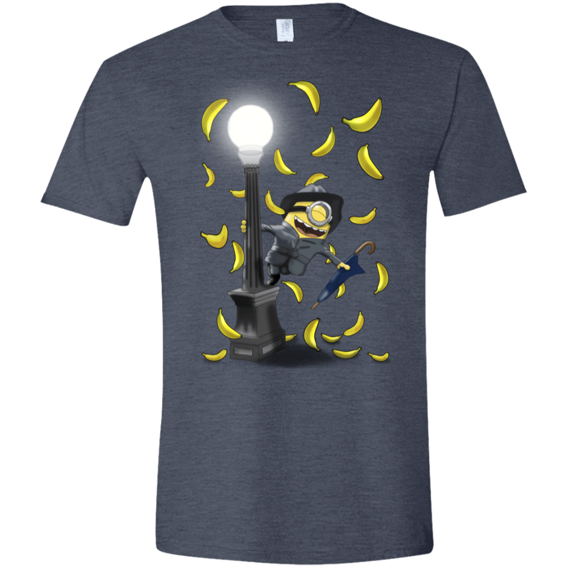 T-Shirts Heather Navy / S Banana Rain Men's Semi-Fitted Softstyle