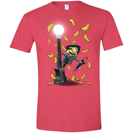 T-Shirts Heather Red / S Banana Rain Men's Semi-Fitted Softstyle