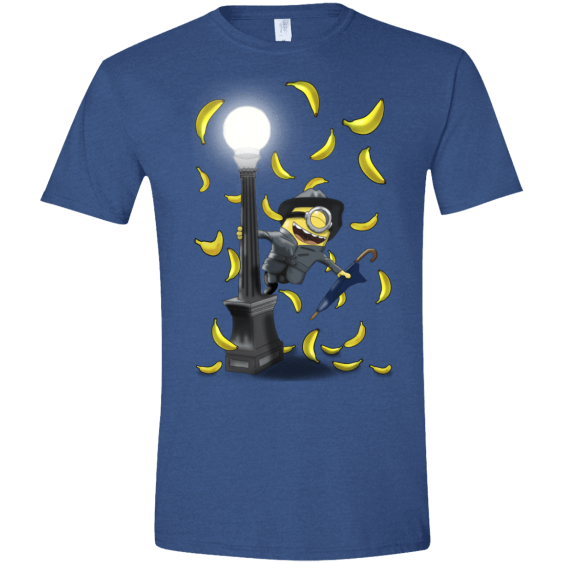 T-Shirts Heather Royal / X-Small Banana Rain Men's Semi-Fitted Softstyle