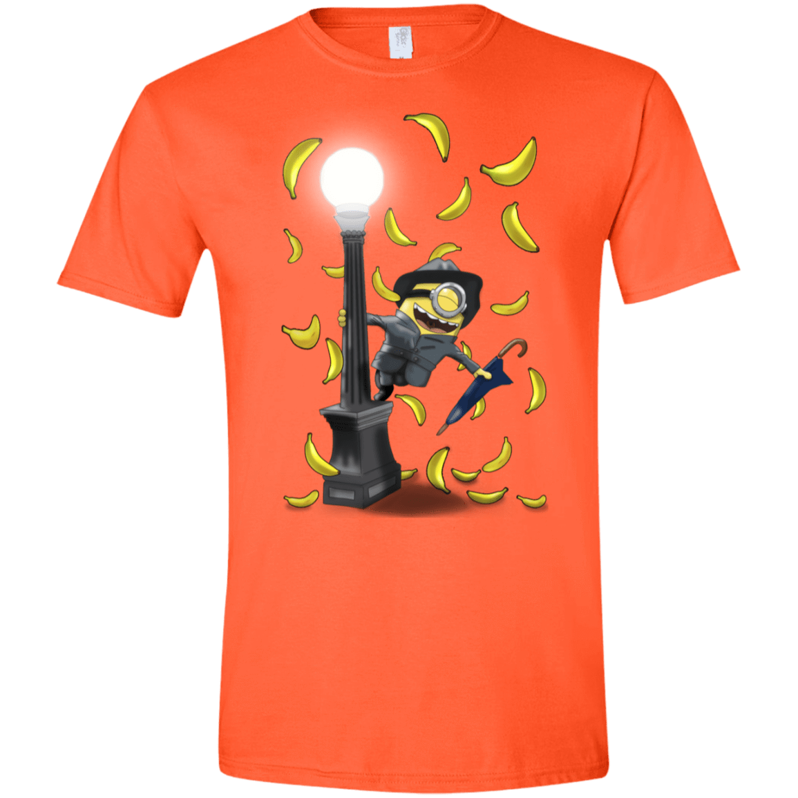 T-Shirts Orange / S Banana Rain Men's Semi-Fitted Softstyle