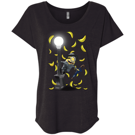 T-Shirts Vintage Black / X-Small Banana Rain Triblend Dolman Sleeve