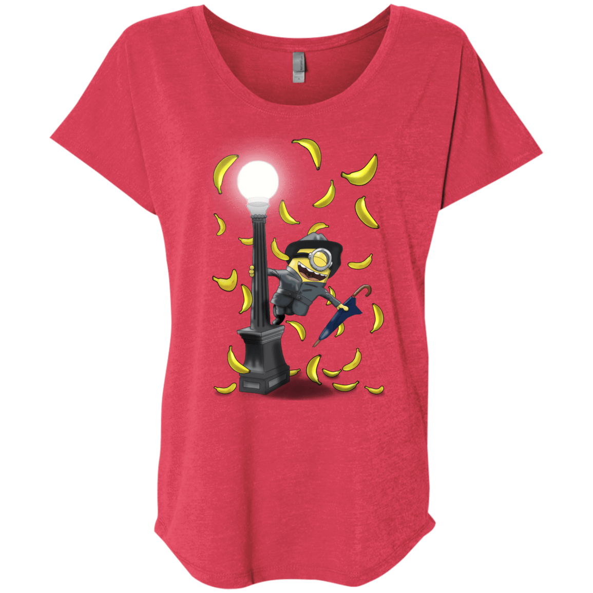 T-Shirts Vintage Red / X-Small Banana Rain Triblend Dolman Sleeve