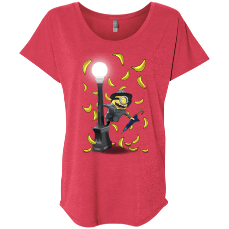 T-Shirts Vintage Red / X-Small Banana Rain Triblend Dolman Sleeve