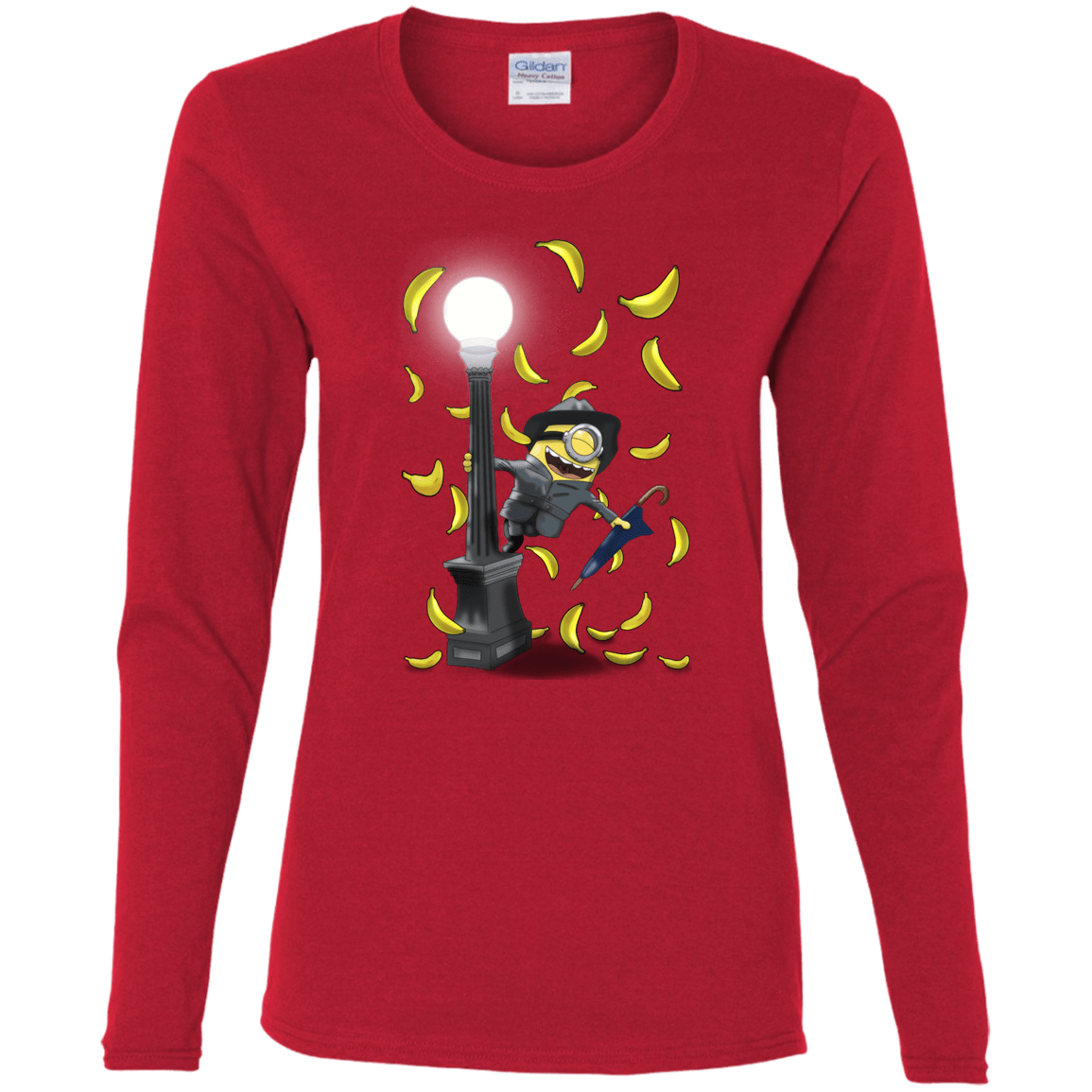 T-Shirts Red / S Banana Rain Women's Long Sleeve T-Shirt