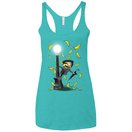 T-Shirts Tahiti Blue / X-Small Banana Rain Women's Triblend Racerback Tank