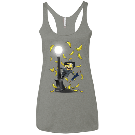 T-Shirts Venetian Grey / X-Small Banana Rain Women's Triblend Racerback Tank