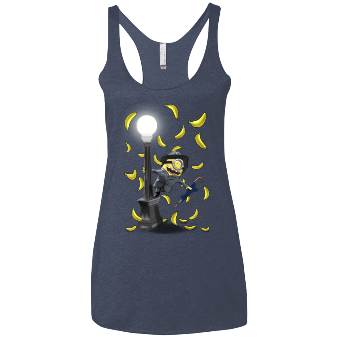 T-Shirts Vintage Navy / X-Small Banana Rain Women's Triblend Racerback Tank