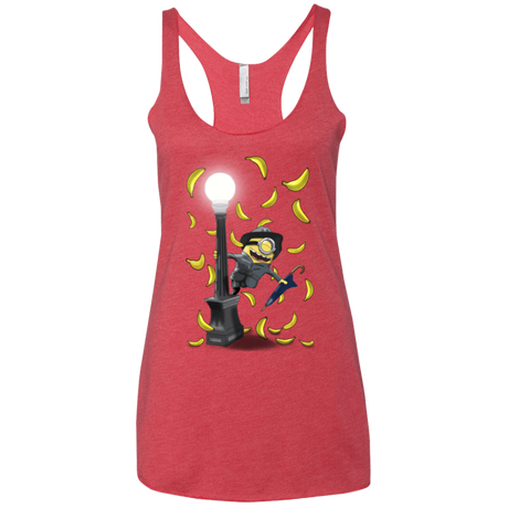 T-Shirts Vintage Red / X-Small Banana Rain Women's Triblend Racerback Tank