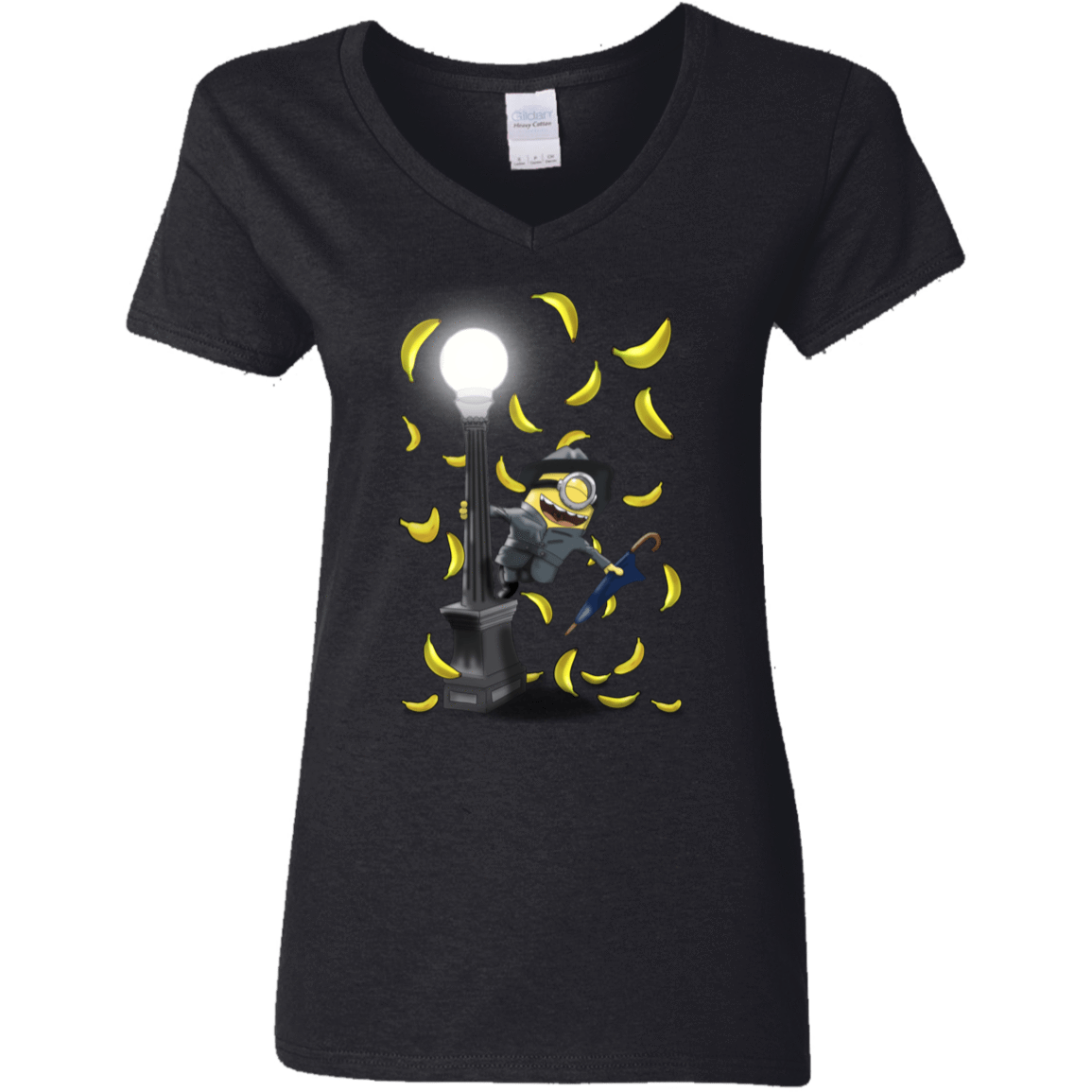 T-Shirts Black / S Banana Rain Women's V-Neck T-Shirt