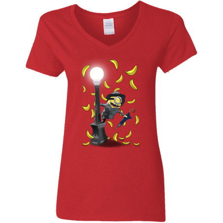 T-Shirts Red / S Banana Rain Women's V-Neck T-Shirt