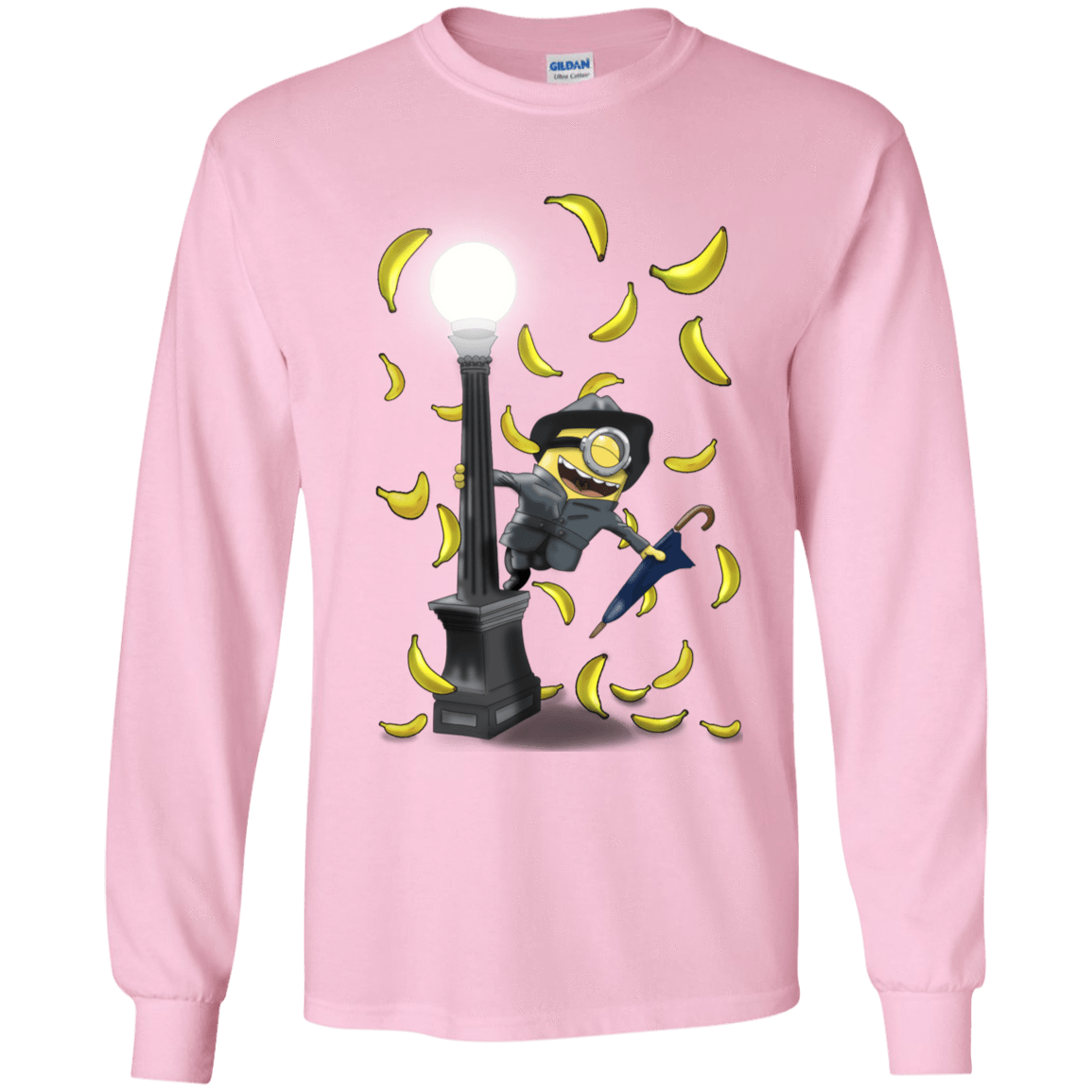 T-Shirts Light Pink / YS Banana Rain Youth Long Sleeve T-Shirt