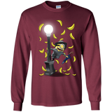 T-Shirts Maroon / YS Banana Rain Youth Long Sleeve T-Shirt