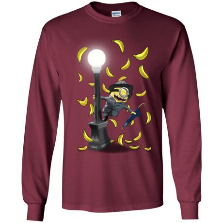 T-Shirts Maroon / YS Banana Rain Youth Long Sleeve T-Shirt