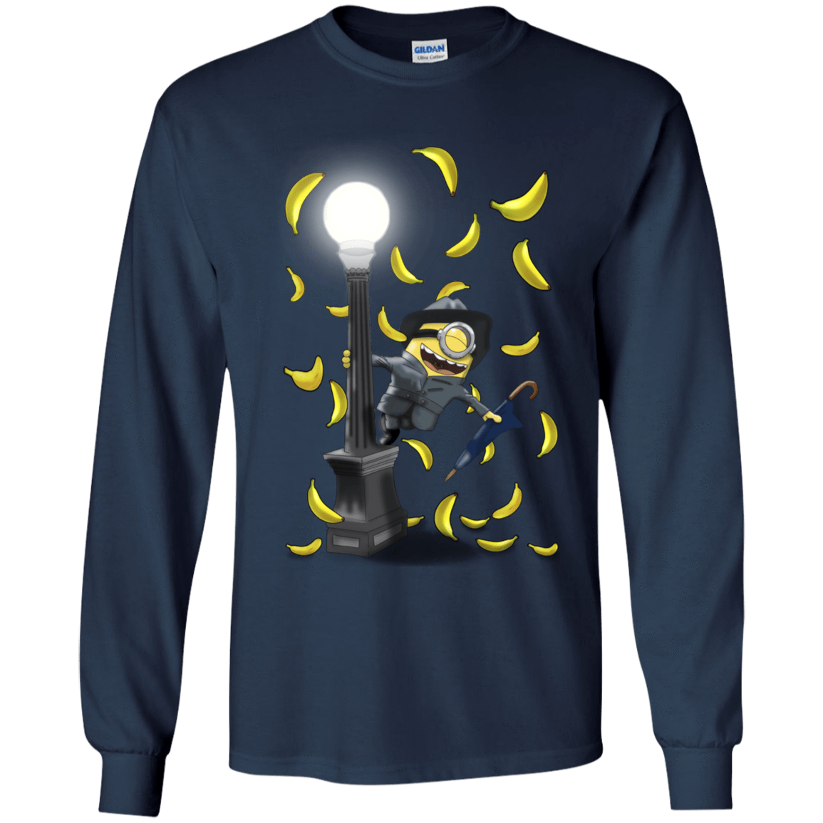 T-Shirts Navy / YS Banana Rain Youth Long Sleeve T-Shirt