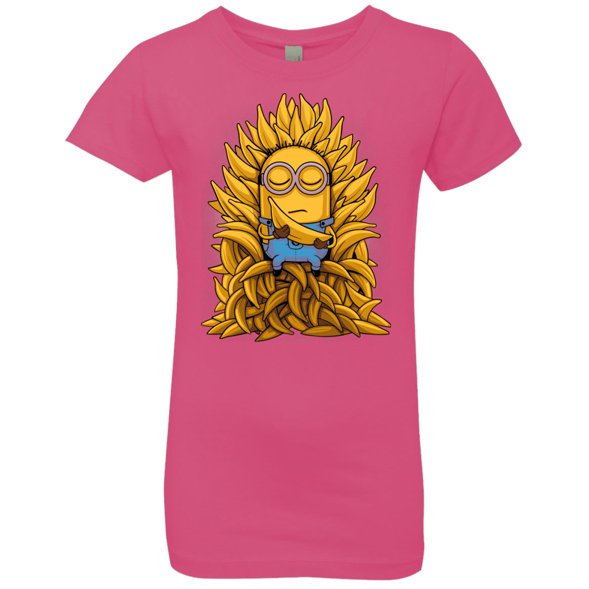 T-Shirts Hot Pink / YXS Banana Throne Girls Premium T-Shirt