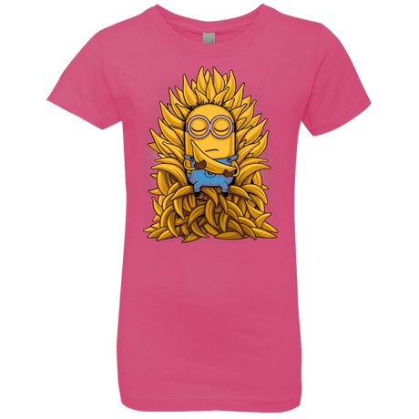 T-Shirts Hot Pink / YXS Banana Throne Girls Premium T-Shirt
