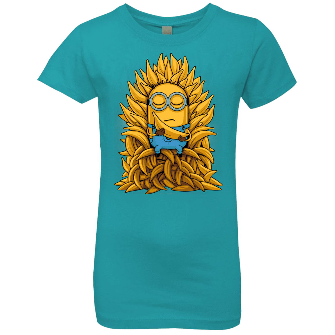 T-Shirts Tahiti Blue / YXS Banana Throne Girls Premium T-Shirt