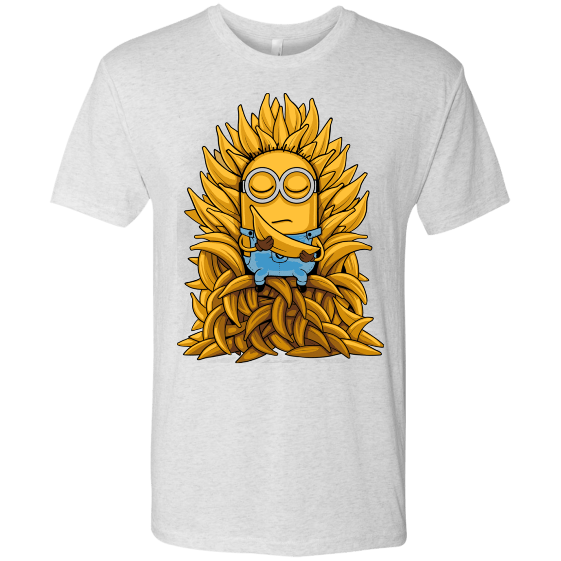 T-Shirts Heather White / Small Banana Throne Men's Triblend T-Shirt