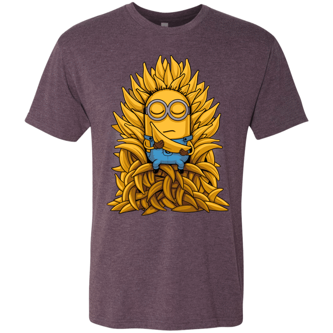 T-Shirts Vintage Purple / Small Banana Throne Men's Triblend T-Shirt