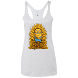 T-Shirts Heather White / X-Small Banana Throne Women's Triblend Racerback Tank