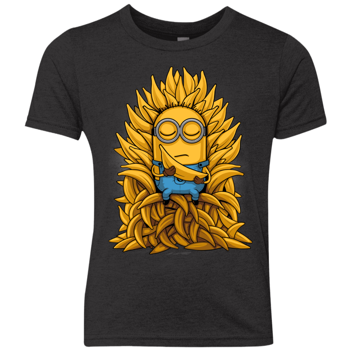 T-Shirts Vintage Black / YXS Banana Throne Youth Triblend T-Shirt