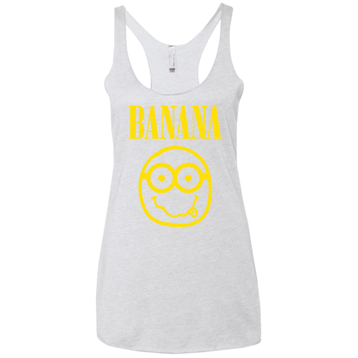 T-Shirts Heather White / X-Small Banana Women's Triblend Racerback Tank