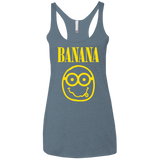 T-Shirts Indigo / X-Small Banana Women's Triblend Racerback Tank